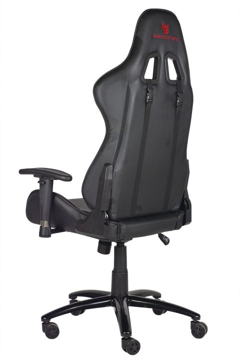 Fotel ergonomiczny gamingowy Ekoskóra FOT-440-CZERN