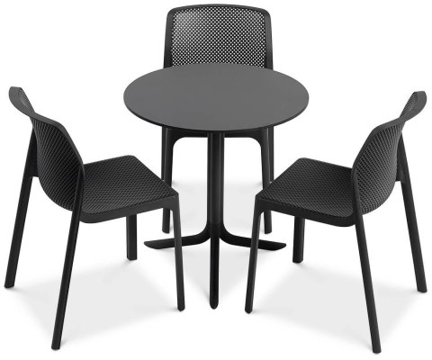 Krzesło plastikowe nowoczesne KRZE-1939-CZERN