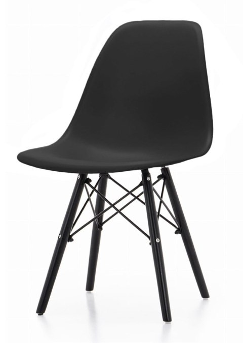 Krzesło czarne skandynawskie KRZE-1902-CZERN