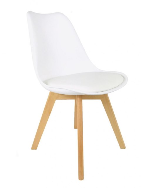 Krzesło w stylu skandynawskim KRZE-1903-BIEL