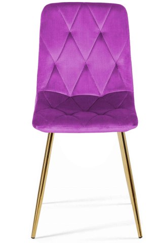 Krzesło fioletowe Velvet KRZE-1924-FIOL