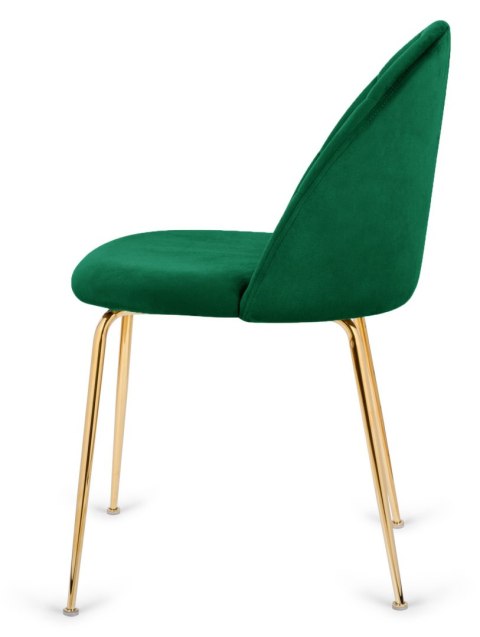 Zielone krzesło tapicerowane Velvet KRZE-1922-ZIEL