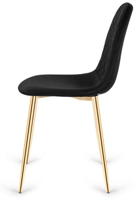 Krzesło czarno złote Velvet KRZE-1921-CZERN