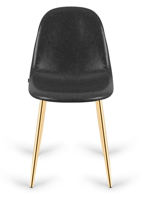 Krzesło ekoskóra czarne KRZE-1928-CZERN