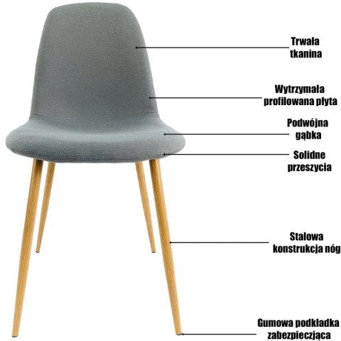 Krzesło pokojowe Velvet KRZE-1926-CZERN