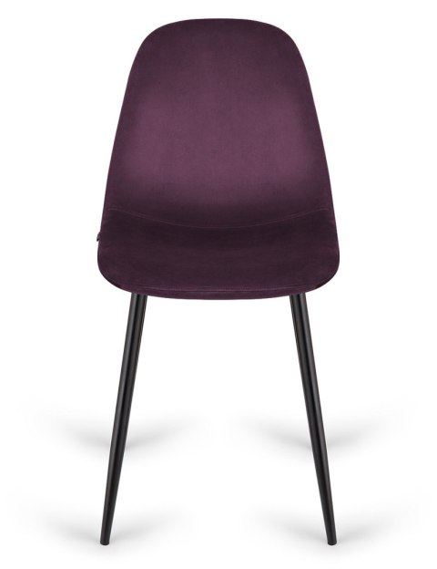 Krzesło tapicerowane fioletowe Velvet KRZE-1925-FIOL