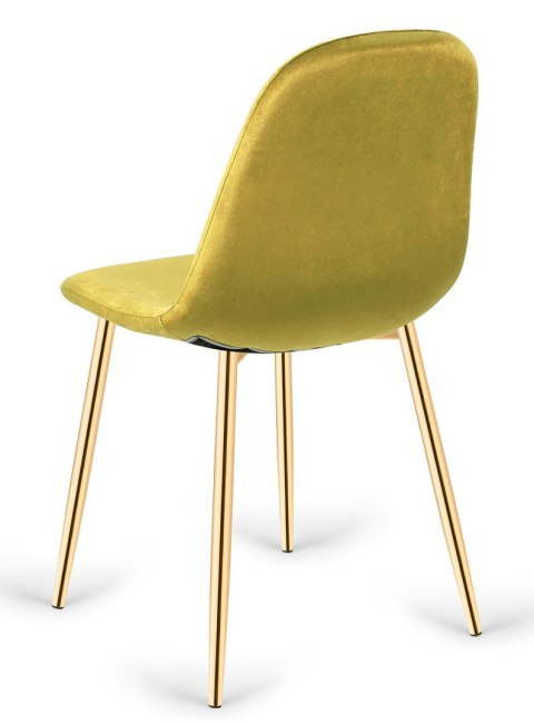 Krzesło tapicerowane oliwkowe Velvet KRZE-1926-OLIV
