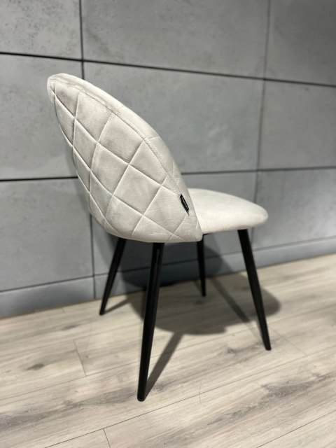 Krzesło velvet szare KRZE-1915-SZAR