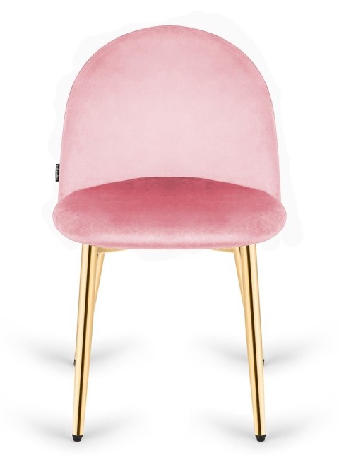 Różowe krzesło tapicerowane Velvet KRZE-1914-ROZ
