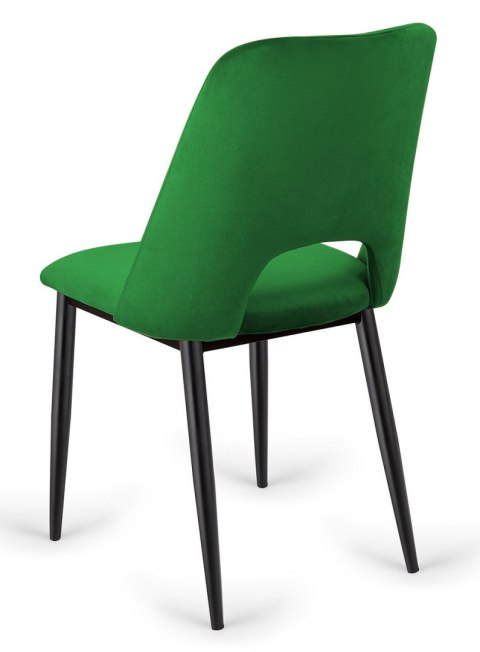 Krzesło zielone welurowe Velvet KRZE-1919-ZIEL