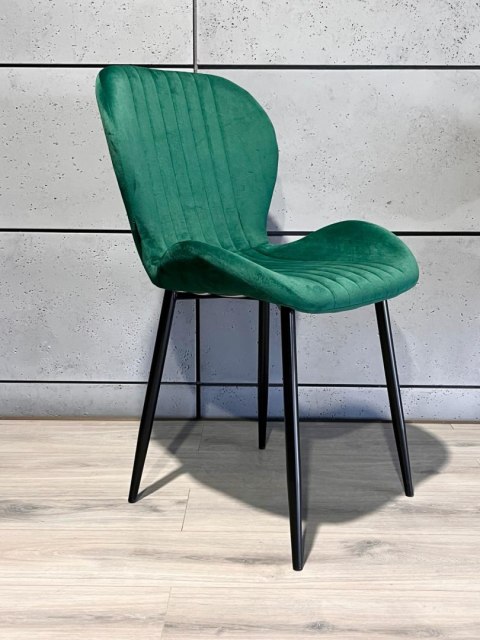 Krzesło tapicerowane zielone Velvet KRZE-1917-ZIEL