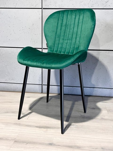 Krzesło tapicerowane zielone Velvet KRZE-1917-ZIEL