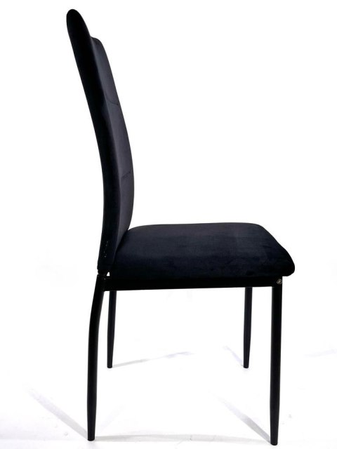 Krzeslo czarne welur Velvet KRZE-1910-CZERN