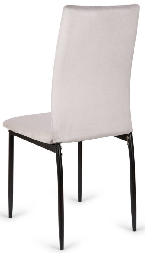 Krzesło tapicerowane szare Velvet KRZE-1910-SZAR