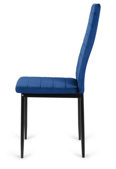Krzesło tapicerowane niebieskie Velvet KRZE-1908-NIEB