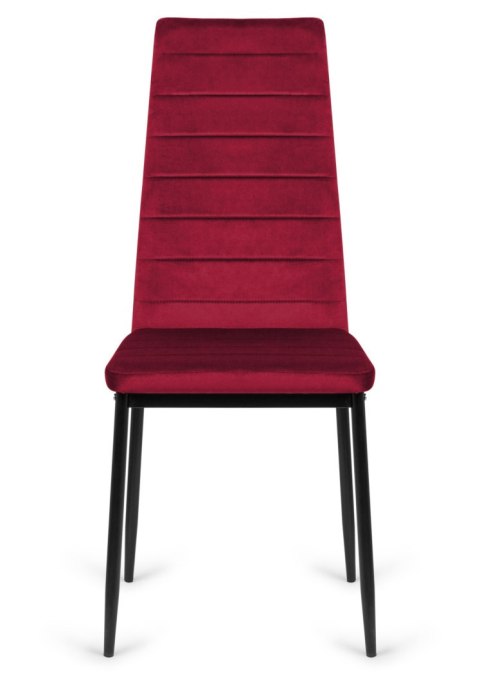 Krzesło bordowe Velvet KRZE-1908-BORD