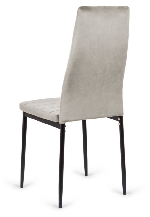 Krzesło welurowe szare Velvet KRZE-1908-SZAR