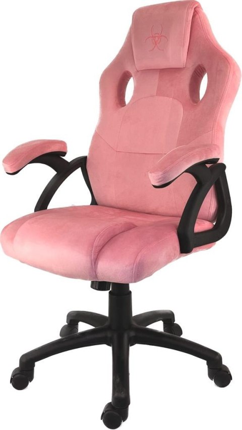 Fotel gamingowy różowy Alcantara FOT-422-ROZ