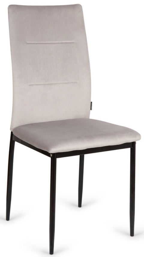 Krzesła welurowe szare 4 sztuki Velvet KRZE-1910-SZAR-4X