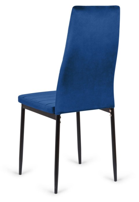 Krzesła tapicerowane nowoczesne 4 sztuki Velvet KRZE-1908-NIEB-4X