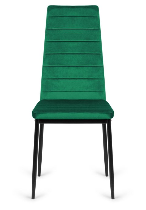 Ekskluzywne krzesła tapicerowane 4 sztuki Velvet KRZE-1908-ZIEL-4X