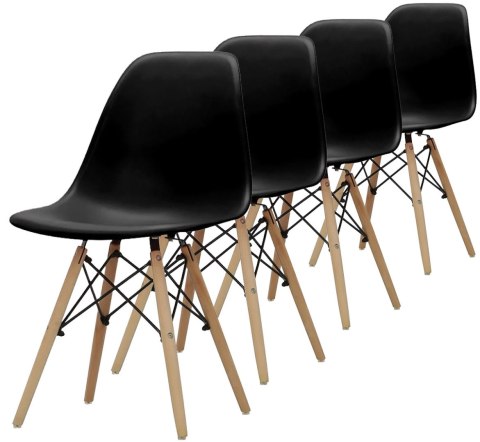 Krzesła skandynawskie 4 szt KRZE-1901-4X