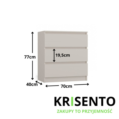 Komoda beżowa KOM-901-KASZ