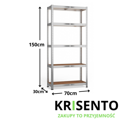 Regał do piwnicy 150x70x30 cm RE-1440-MET