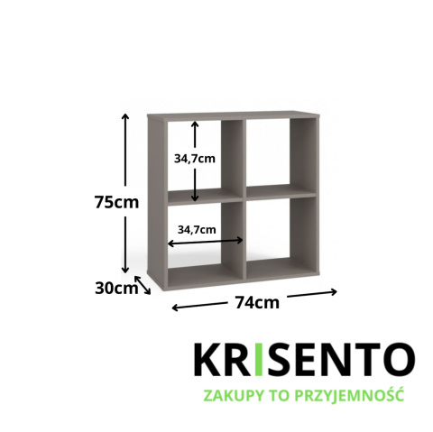 Regał kostka RE-1407-GLI