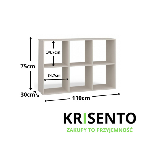 Regał półka stojąca RE-1408-KASZ