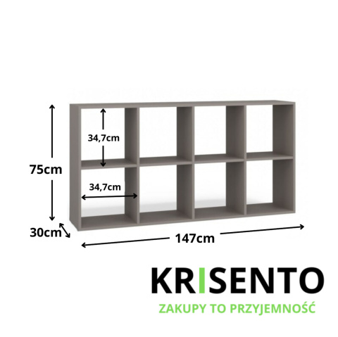 Regał na pudełka RE-1409-GLI