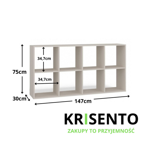 Regał kratka RE-1409-KASZ