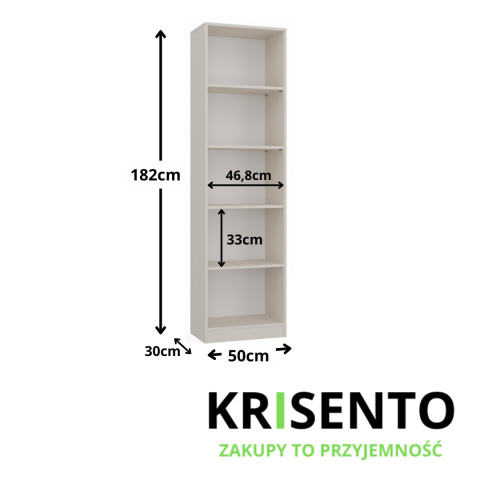 Regał 50 cm RE-1402-KASZ