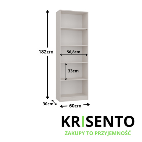 Regał 60 cm RE-1403-KASZ