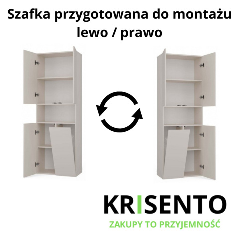 Szafka łazienkowa 60 cm stojąca LAZ-1319-KASZ