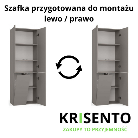 Szafka łazienkowa stojąca 60 cm LAZ-1320-GLI