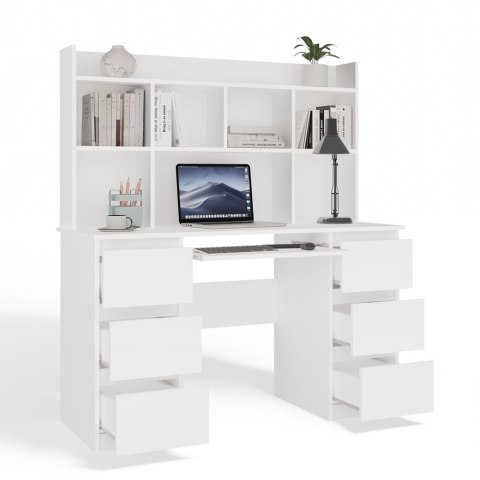 Biurko z nadstawką BIUR-705-NADST-BIEL-MAT