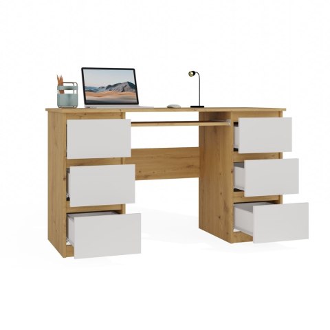 Biurko 130 cm BIUR-705-ART-BIEL-MAT