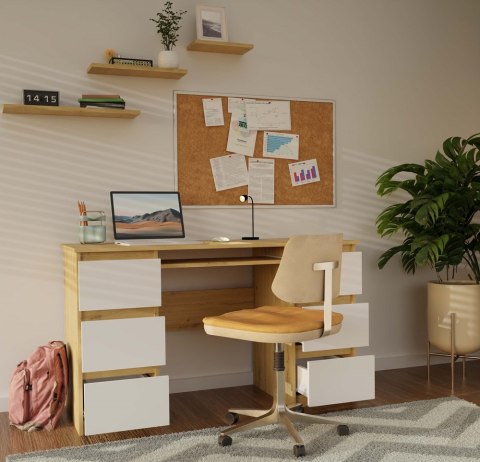 Biurko 130 cm BIUR-705-ART-BIEL-MAT