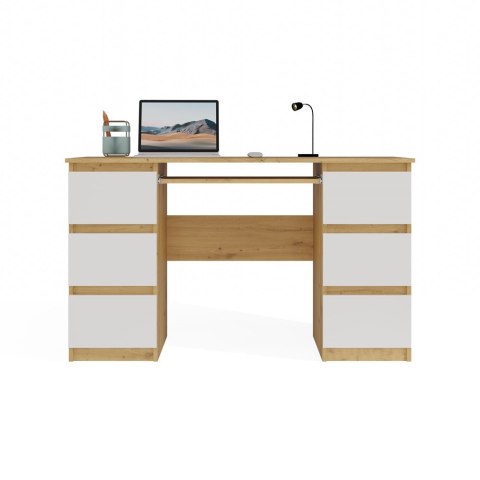 Biurko 130 cm BIUR-705-ART-BIEL-MAT