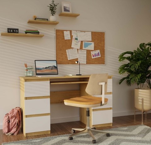 Biurko 130 cm BIUR-705-ART-BIEL-MAT