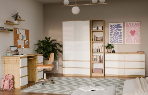 Biurko 130 cm BIUR-705-ART-BIEL-MAT