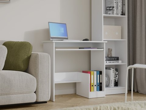 Biurko pod komputer BIUR-726-BIEL-MAT