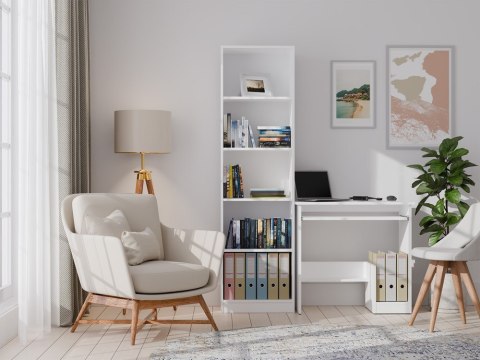 Biurko pod komputer BIUR-726-BIEL-MAT