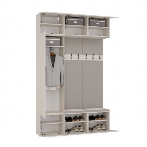 Szafa z garderobą GAR-108-2W-1S-KASZ