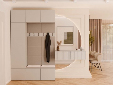 Szafa z garderobą GAR-108-2W-1S-KASZ