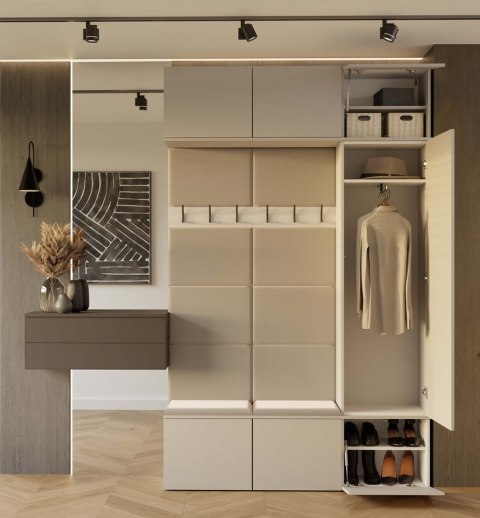 Szafa z garderobą GAR-108-2W-1S-KASZ