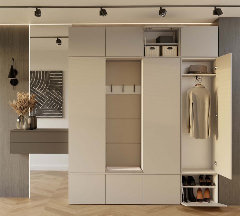 Zestaw mebli do przedpokoju z siedziskiem GAR-108-1W-3S-KASZ