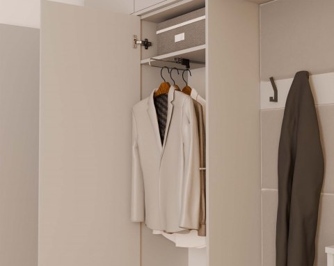 Zestaw mebli do przedpokoju z siedziskiem GAR-108-1W-3S-KASZ