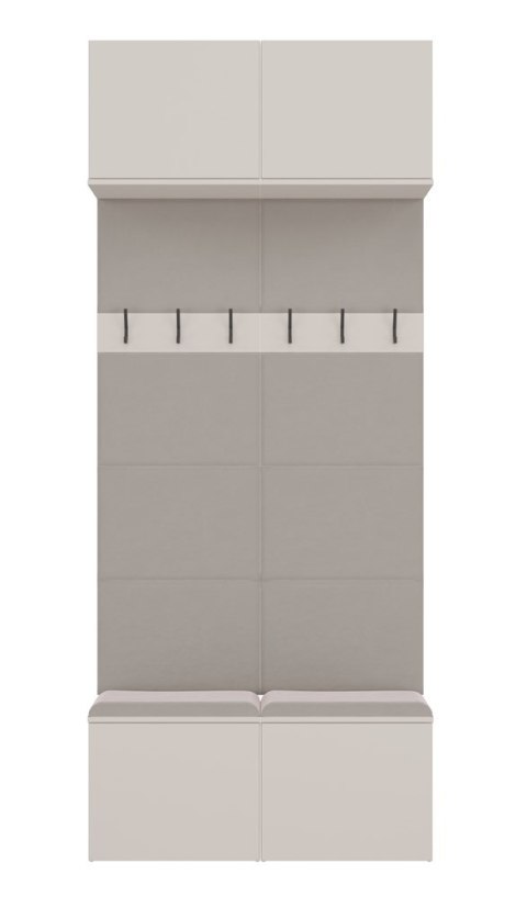 Garderoba z panelami tapicerowanymi GAR-108-2W-KASZ